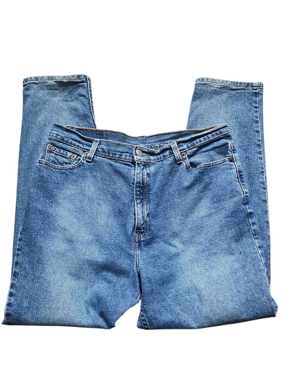 Vintage Levi’s 512 Slim Fit Tapered Leg Blue Denim Jeans Size:14